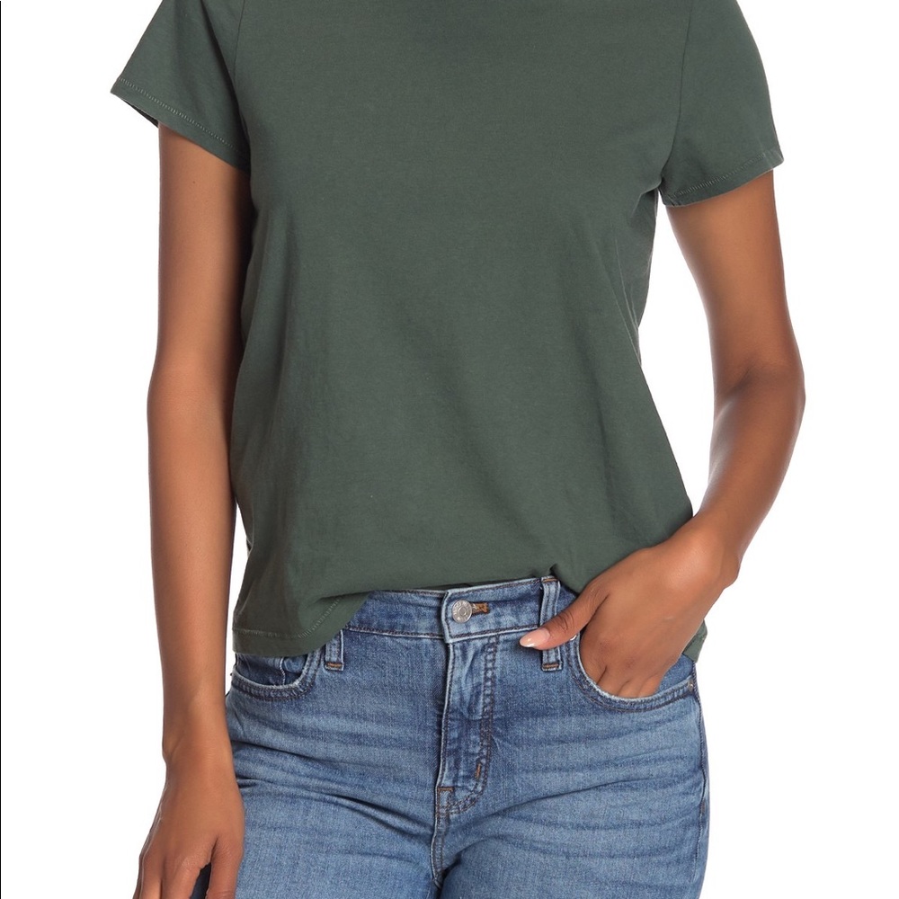 Madewell Architect Tee Green Short Sleeve XXS